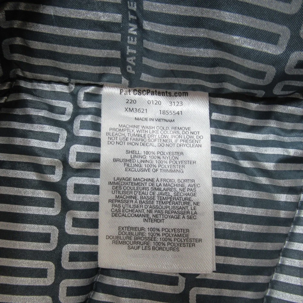 Columbia Jacket Men Medium Blue Green Insulated Quilt Light FullZip Puff Thermal